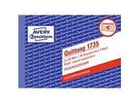 Avery Zweckform Quittungsblock 1735-5, A6 quer, 2 x 40 Blatt, 4er Pack + 1 gratis