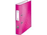 LEITZ® Ordner WOW 1006, DIN A4, Rückenbreite 50 mm, pink