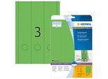Herma Ordneretiketten A4, 297 x 61 mm, permanent haftend/bedruckbar, 60 Stück, grün