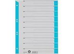 LEITZ® Trennblätter A4 1652, zur freien Verwendung, 25 Stück, hellblau