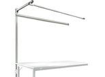 Aufbauportal m. Ausleger, Ansatztisch STANDARD Arbeitstisch/Werkbank UNIVERSAL/PROFI, 1750 mm, lichtgrau