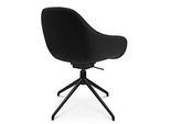 Konferenzsessel Topstar Sitness Life 2.0, dreh-/sitzhöhenverstellbar, Armlehnen, B 450 x T 460 x H 440-470 mm, 4-Fussgestell, Alu schwarz-matt & Stoff, schwarz
