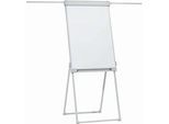 Franken Flipchart PRO Deluxe Standard FC84, Vierbeinstativ, höhenverstellbar, magnethaftend, 2 Seitenarme, Ablageschale, Tafel 670 x 950 mm