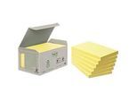 POST-IT Haftnotizen, recycling Papier, 127 mm x 76 mm, 6 x 100 Blatt, gelb