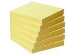 POST-IT Haftnotizen, recycling Papier, 76 mm x 76 mm, 6 x 100 Blatt, gelb
