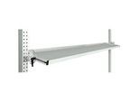 Manuflex Neigbare Ablagekonsole, für Reihe Universal oder Profi, Nutztiefe 345 mm, für Tischbreite 1750 mm, lichtgrau