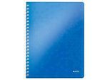 LEITZ Notizbuch WOW 4637, DIN A4, liniert, blau