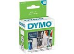 DYMO LabelWriter, Mehrzweck-Etiketten, ablösbar, 13 x 25 mm (doppelreihig), 1 x 1000 Stück, weiss