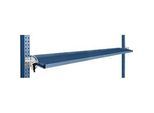 Manuflex Neigbare Ablagekonsole, für Reihe Universal oder Profi, Nutztiefe 195 mm, für Tischbreite 2000 mm, brillantblau