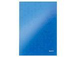 LEITZ Notizbuch WOW 4625, DIN A4, liniert, blau