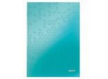 LEITZ Notizbuch WOW 4625, DIN A4, liniert, eisblau