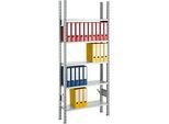SSI Schäfer Archivregal, Grundfeld, 5 Böden, B 750 x T 300 mm, lackiert