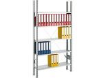 SSI Schäfer Archivregal, Grundfeld, 5 Böden, B 750 x T 300 mm, verzinkt