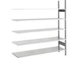 SSI Schäfer Archivregal, Anbaufeld, 5 Böden, B 1285 x T 300 mm, verzinkt