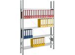 SSI Schäfer Archivregal, Anbaufeld, 7 Böden, B 995 x T 600 mm, verzinkt