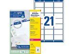 Avery Zweckform L7160-100 Adress-Etiketten, ultragrip, 63,5 x 38,1 mm, DP INTERNETMARKE geeignet