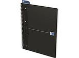 Oxford Office-Collegeblock, DIN A4+, 70 Blatt kariert, 5er Pack, schwarz