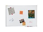 Franken Whiteboard X-tra!Line, Wandmontage im Hoch- & Querformat, Stahl weiss lackiert & Aluminiumrahmen, magnethaftend, Ablageschale, B 900 x H 600 mm
