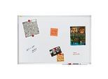 Franken Whiteboard X-tra!Line, Wandmontage im Hoch- & Querformat, Stahl weiss lackiert & Aluminiumrahmen, magnethaftend, Ablageschale, B 1800 x H 900 mm
