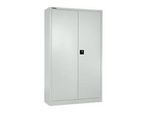 Schäfer Shop Select Flügeltürenschrank MS iCONOMY, Stahl, 5 Ordnerhöhen, B 950 x T 400 x H 1935 mm, lichtgrau RAL 7035