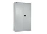 Schäfer Shop Select Flügeltürenschrank MS iCONOMY, Stahl, 5 Ordnerhöhen, B 950 x T 400 x H 1935 mm, weissaluminium RAL 9006