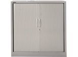 Schäfer Shop Select Rollladenschrank MS iCONOMY, Stahl, 3 Ordnerhöhen, B 1200 x T 400 x H 1215 mm, weissaluminium RAL 9006