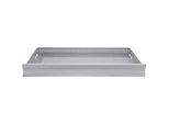 Schublade FS, Stahlblech, B 1281 x T 592 x H 100 mm, Weissaluminium, bis 50 kg