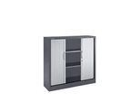 Schäfer Shop Select Rollladenschränke, 3 Ordnerhöhen, B 1200 mm, graphit/alusilber