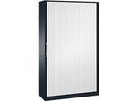 Rollladenschrank ASISTO C 3000, 5 Ordnerhöhen, B 1200 mm, anthrazit/weiss
