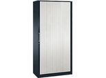 Rollladenschrank ASISTO C 3000, 5 Ordnerhöhen, B 1000 mm, anthrazit/weiss