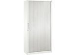Rollladenschrank ASISTO C 3000, 5 Ordnerhöhen, B 1000 mm, weiss/weiss