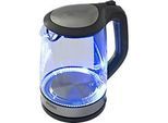 Wasserkocher exquisit WK 3501 swg, Glas, 2 l, 2200 W, mit Innenbeleuchtung, 360° drehbar