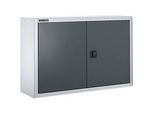 Schäfer Shop Select Aufsatzschrank MS 8409i, B 950 x T 400 x H 800 mm, 1 Boden, Stahl, weissaluminium RAL 9006/anthrazitgrau RAL 7016