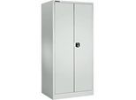 Schäfer Shop Select Materialschrank MSI 2509, 5 OH, 4 Zwischenböden, Zylinderschloss, B 950 x T 500 x H 1935 mm, lichtgrau RAL 7035/lichtgrau RAL 7035