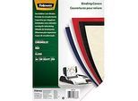 Fellowes Deckblatt Chromolux, Karton, DIN A4, für Draht- und Plastikbindemaschinen, rot, 250g, 100 Stück