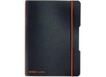 Herlitz Notizbuch my.book, Format DIN A5, Kunststoff, 40 karierte Blätter, schwarz
