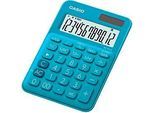 Casio Tischrechner MS-20UC, 12-stelliges LC-Display, Solar-/Batteriebetrieb, türkis