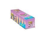Post-it® Super Sticky Notes 654SE24P Sparpaket, 76 x 76 mm, 24 x 90 Blatt, farbsortiert, blanko