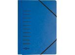 PAGNA Eckspannmappe, DIN A4, 3 Einschlagklappen, einzeln, blau