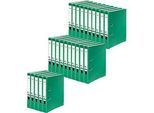 FALKEN Recycolor Ordner, DIN A4, Rückenbreite 50 mm, 25 Stück, grün
