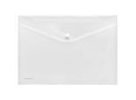 FolderSys Dokumententasche, DIN A4 quer, Druckknopfverschluss, PP, farblos transparent