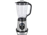 Standmixer Gutfels MU 8401 SWI, Leistung 240 W, Volumen 1,5 l, 2 Funktionsstufen, Edelstahlmesser, Füllstandanzeige, Akkubetrieb, silber-schwarz