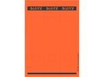 LEITZ® Rückenschilder lang, PC-beschriftbar, Rückenbreite 80 mm, selbstklebend 75 St., rot
