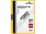 DURABLE Klemmmappe DURACLIP, DIN A4, Kunststoff, mit Clip, gelb