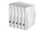 LEITZ® Ordner Active Style, DIN A4, Rückenbreite 65 mm, 5 Stück, arktik weiss