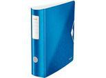 LEITZ® Ordner Active WOW, DIN A4, Rückenbreite 82 mm, blau