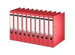 LEITZ® Ordner 1007/1008, DIN A4, Rückenbreite 52 mm, 10 Stück, rot