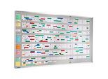 Streifen Stecktafel Visiplan, 940x2000 mm, 52 Schienen