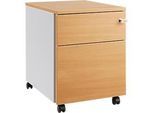 Schäfer Shop Pure Rollcontainer 36, Stahl/Holz, 1 Schub