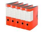 LEITZ® Qualitätsordner SOLID, DIN A4, Rückenbreite 82 mm, 5 Stück, hellrot